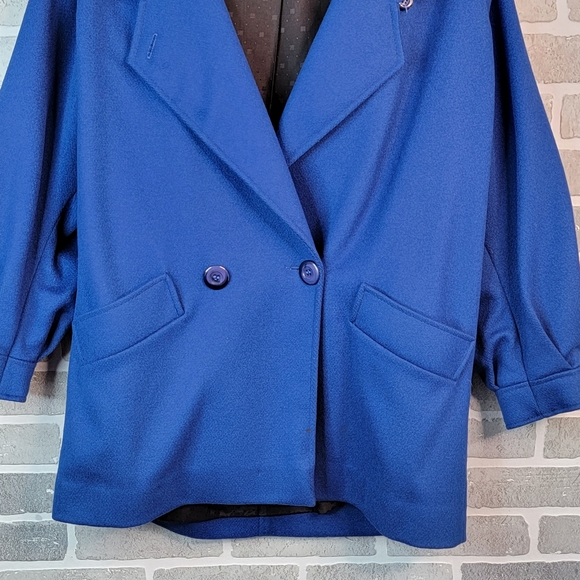 Ashley Scott Vintage 80's Made in USA Mid Length High Fashion Women's Coat - Picture 2 of 15